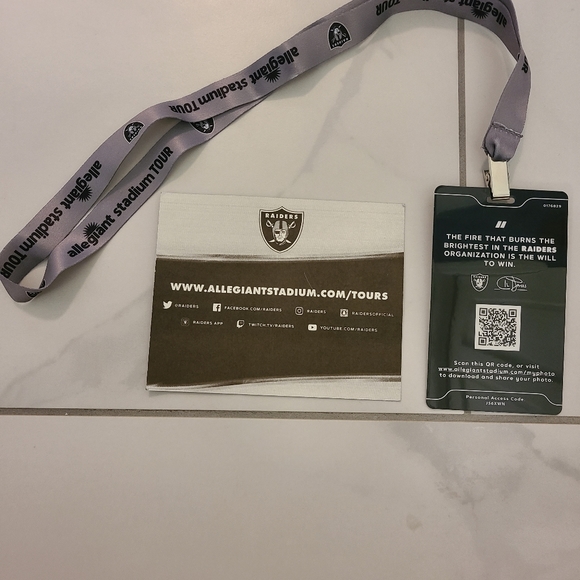 Las Vegas Raiders Allegiant Stadium Tour Souvenir Collectibles - Picture 2 of 5